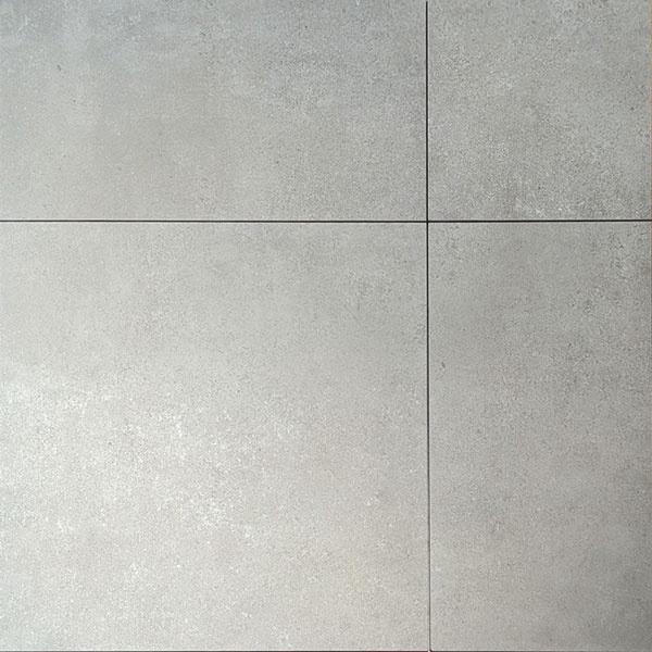 Wand-, Bodenfliese 60x60cm, Steinoptik Beton in Farbe Grigio, Rutschhemmung R10, Serie Materia Material Feinsteinzeug