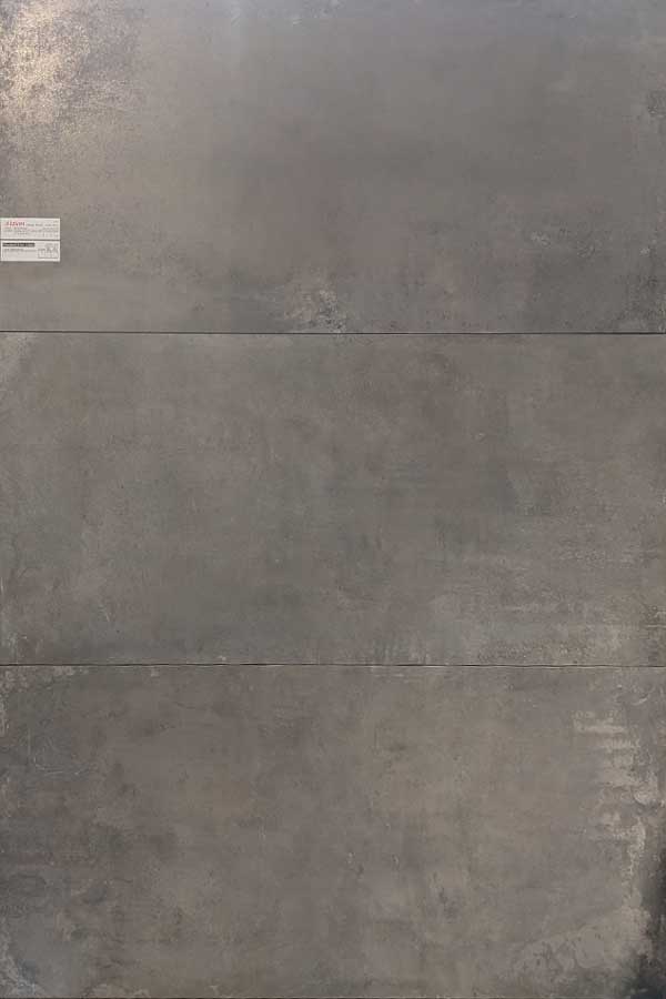 Wand-, Bodenfliese 60x120cm Steinoptik Beton metallisch Farbe Silver, Rutschhemmung R10, Serie Oxid, Material Feinsteinzeug
