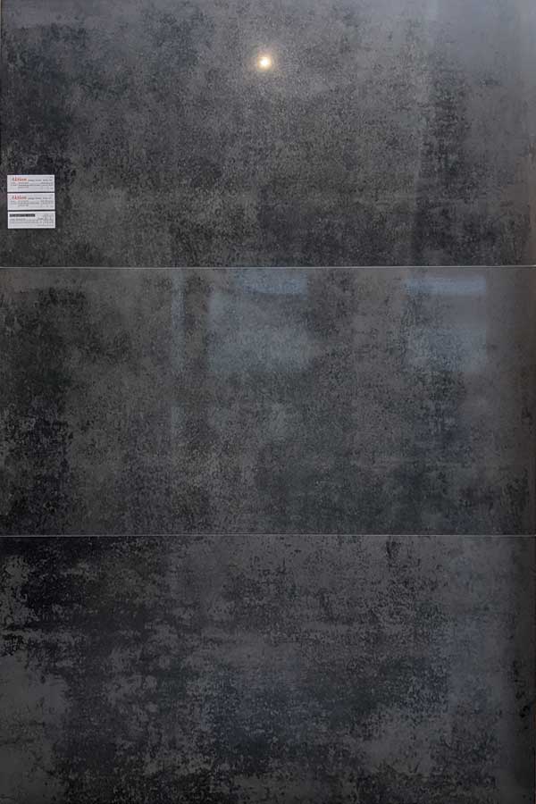 Wand-, Bodenfliese 60x120cm Steinoptik Beton poliert Farbe Grey, Serie Stardust, Material Feinsteinzeug
