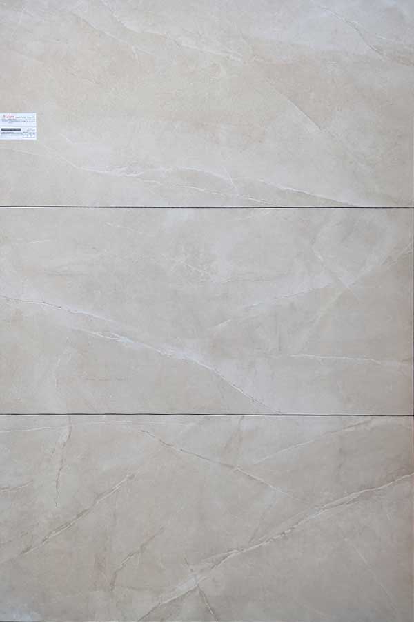 Wand-, Bodenfliese 60x120cm Steinoptik marmor Farbe Beige, Rutschhemmung R10, Serie Pulpis, Material Feinsteinzeug
