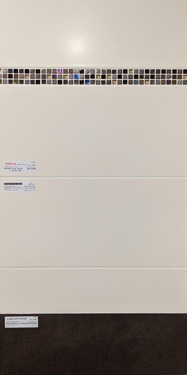 Wandfliese 30x60cm Farbe Beige matt, Material Steingut